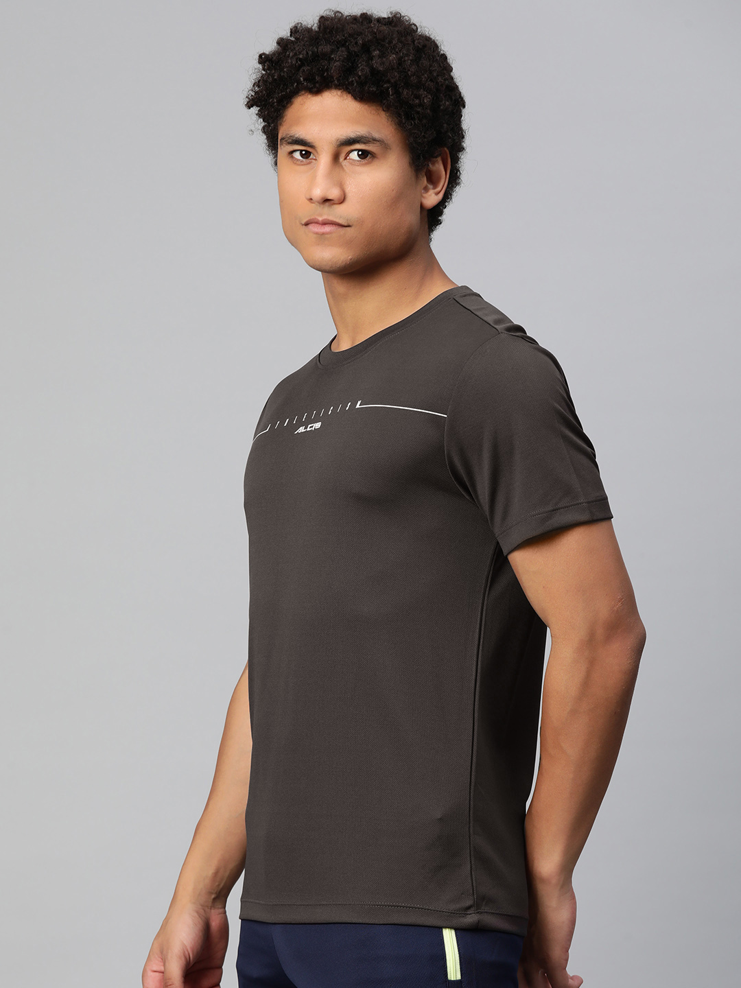 Alcis Typography Printed Anti Static Slim Fit Round Neck T-shirt (2)