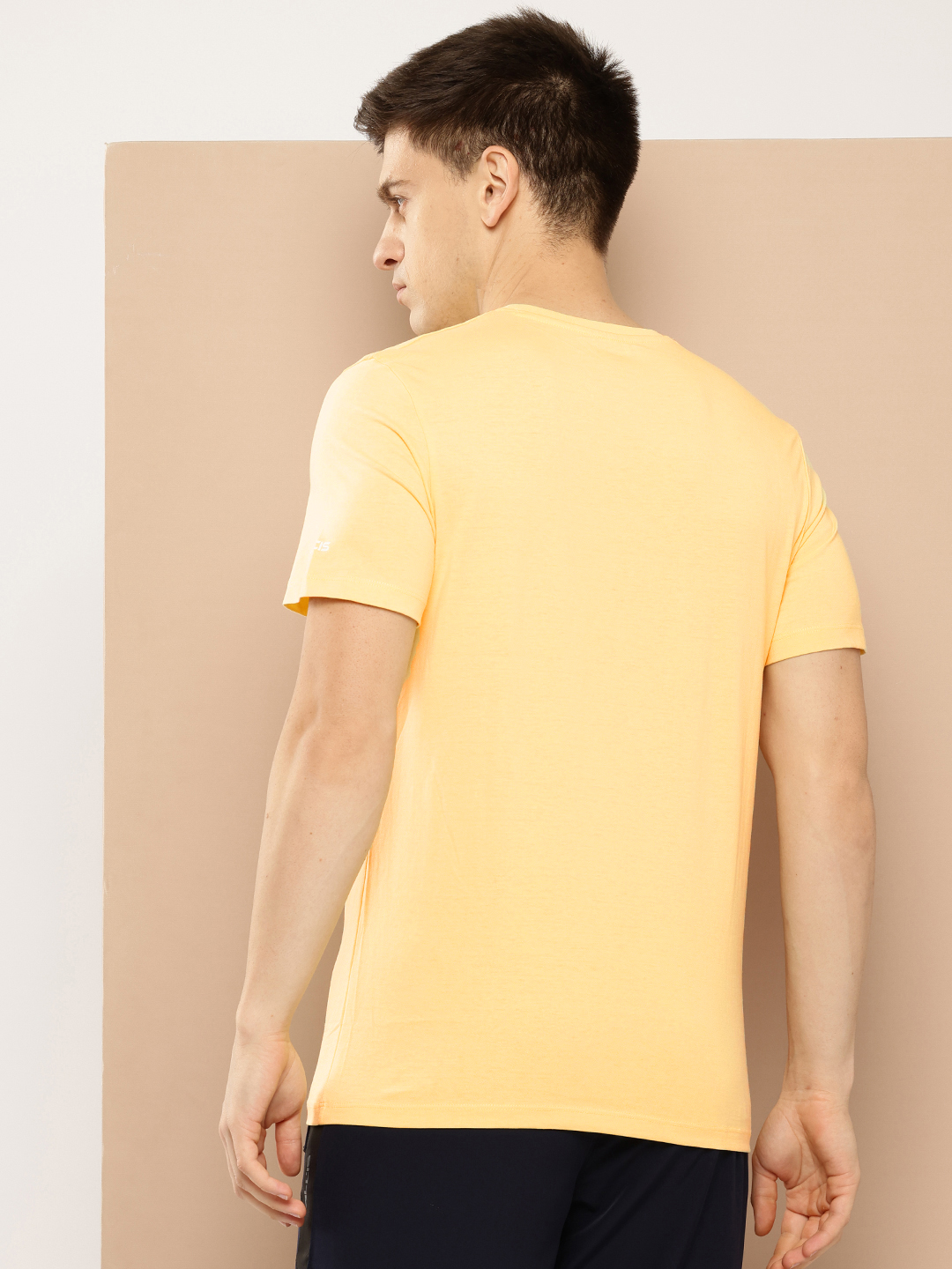 Alcis Typography Printed Anti Static Slim Fit Sports T-shirt (3)
