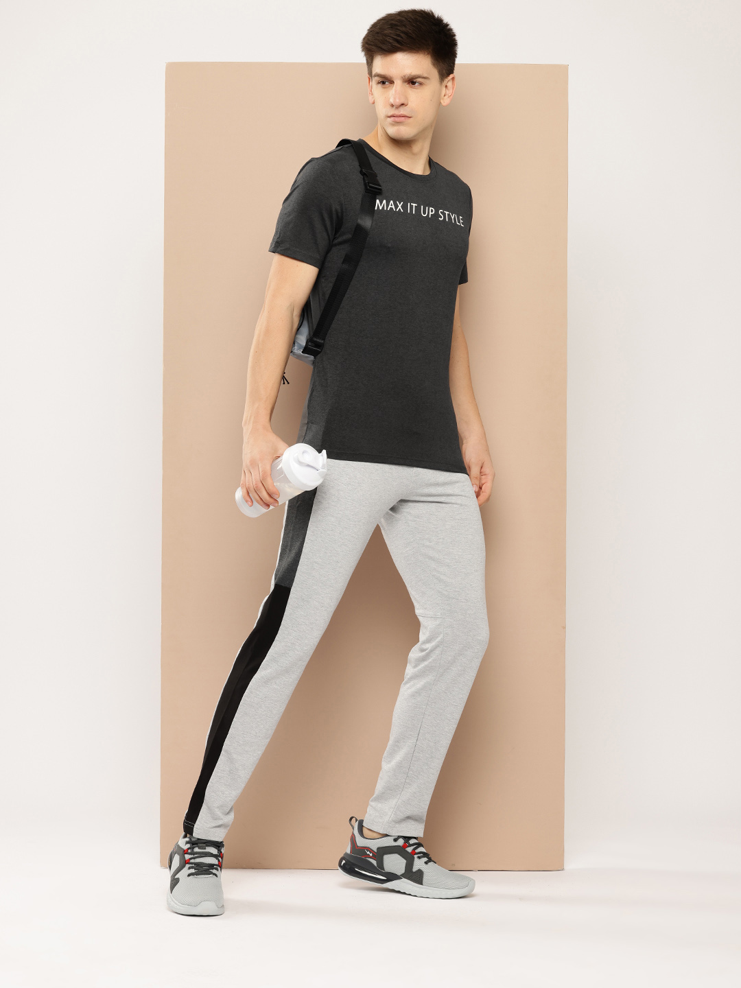 Alcis Typography Printed Anti Static Slim Fit T-shirt (4)