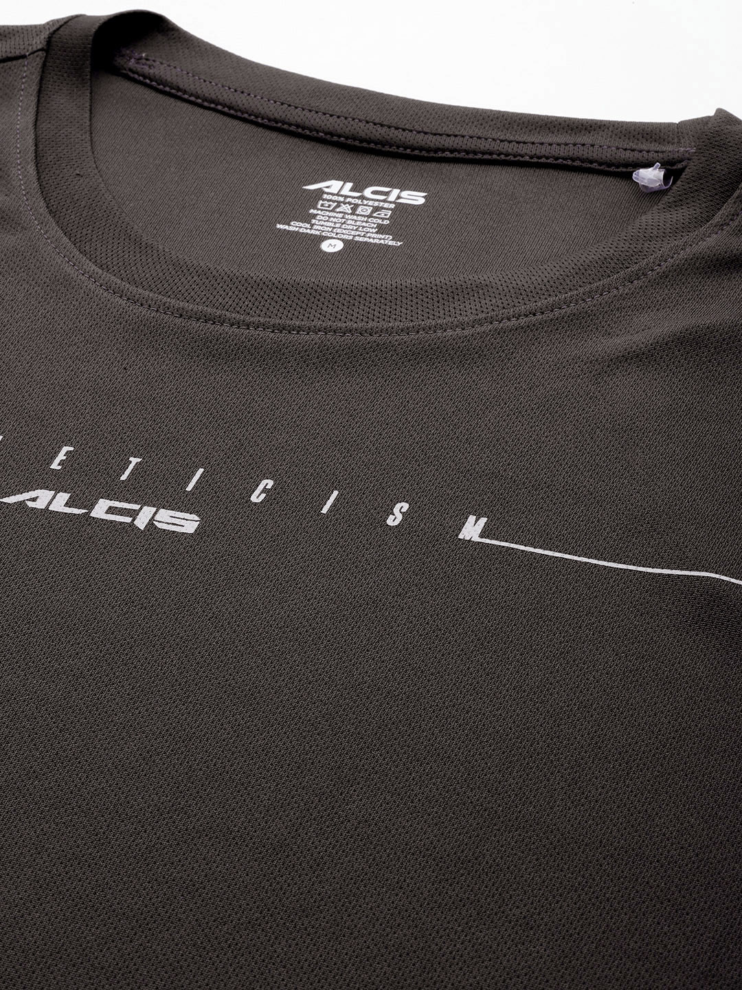 Alcis Typography Printed Anti Static Slim Fit T-shirt (5)