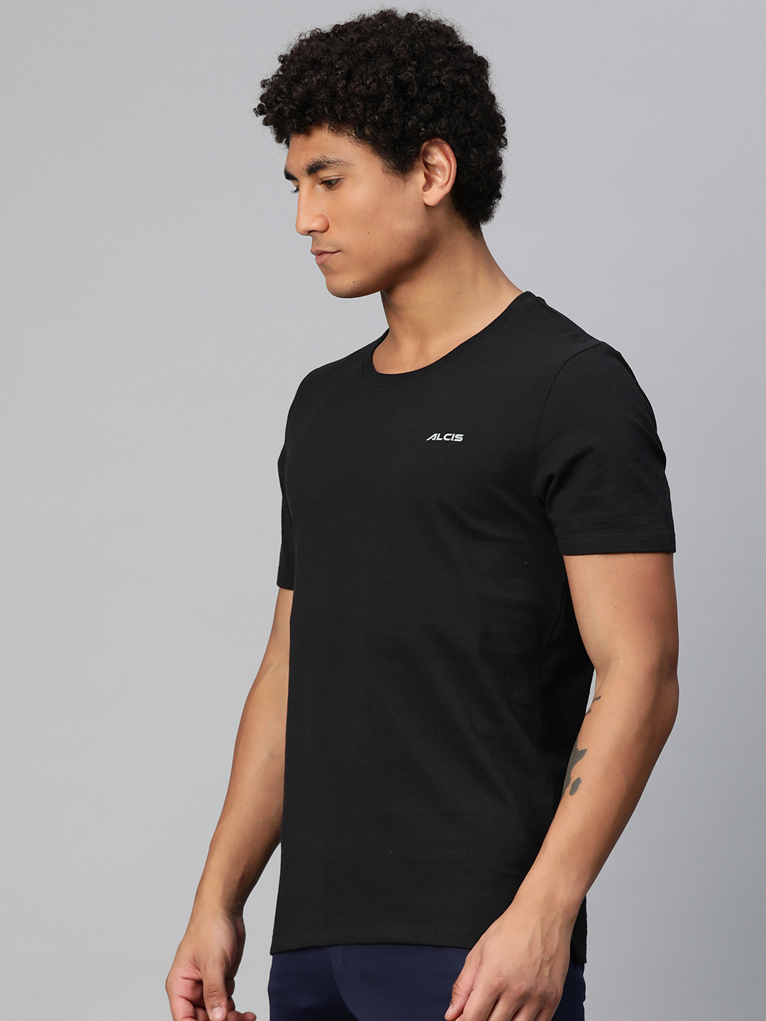 Alcis Typography Printed Anti Static T-shirt (3)