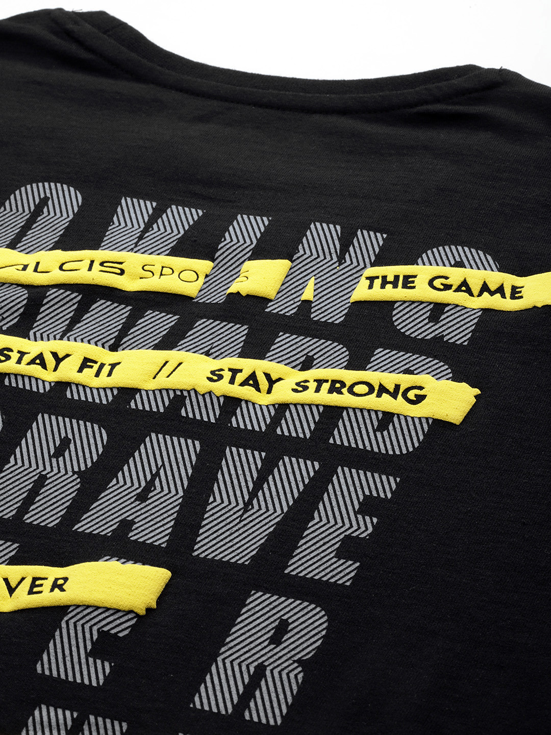 Alcis Typography Printed Anti Static T-shirt (6)
