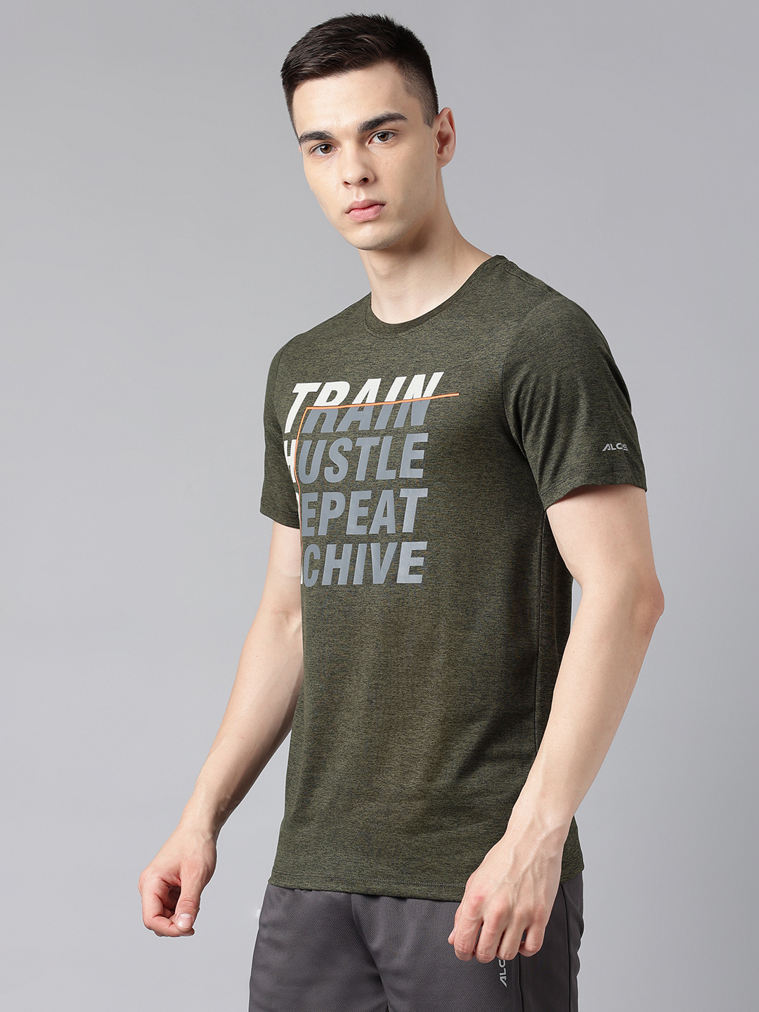 Alcis Typography Printed Dry Tech Slim Fit Round Neck T-shirt (2)
