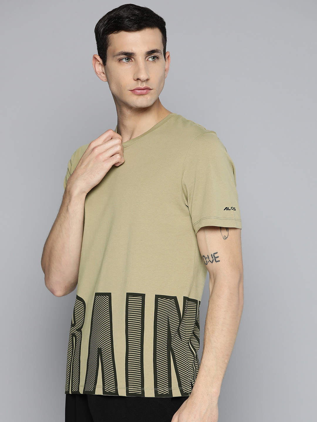 Alcis Typography Printed Dry Tech Sports Round Neck T-shirt (2)