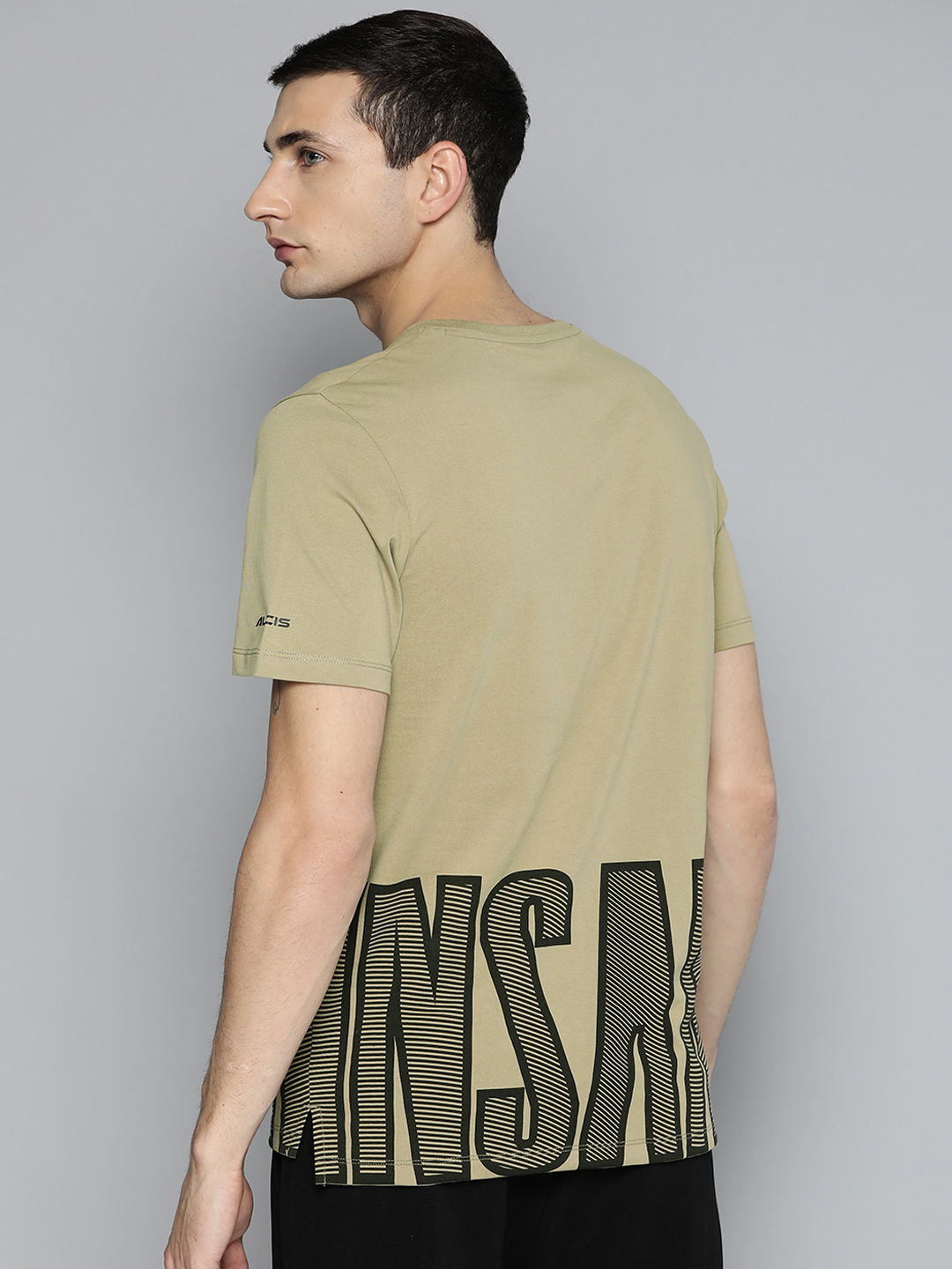 Alcis Typography Printed Dry Tech Sports Round Neck T-shirt (3)