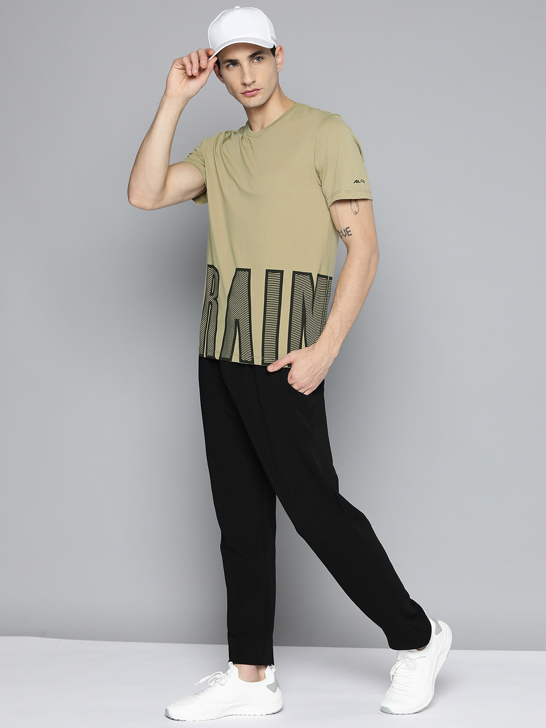 Alcis Typography Printed Dry Tech Sports Round Neck T-shirt (4)