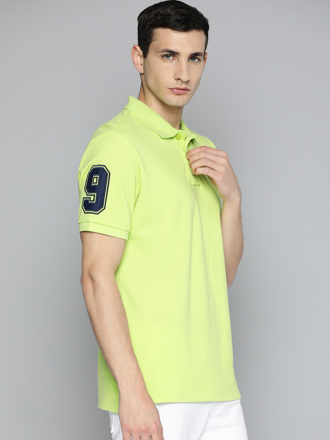 Alcis Typography Printed Polo Collar Regular Fit T-shirt (2)