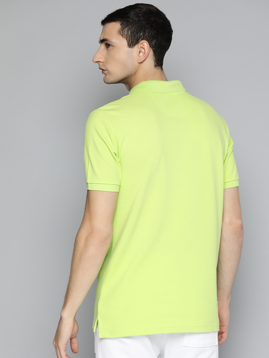 Alcis Typography Printed Polo Collar Regular Fit T-shirt (3)