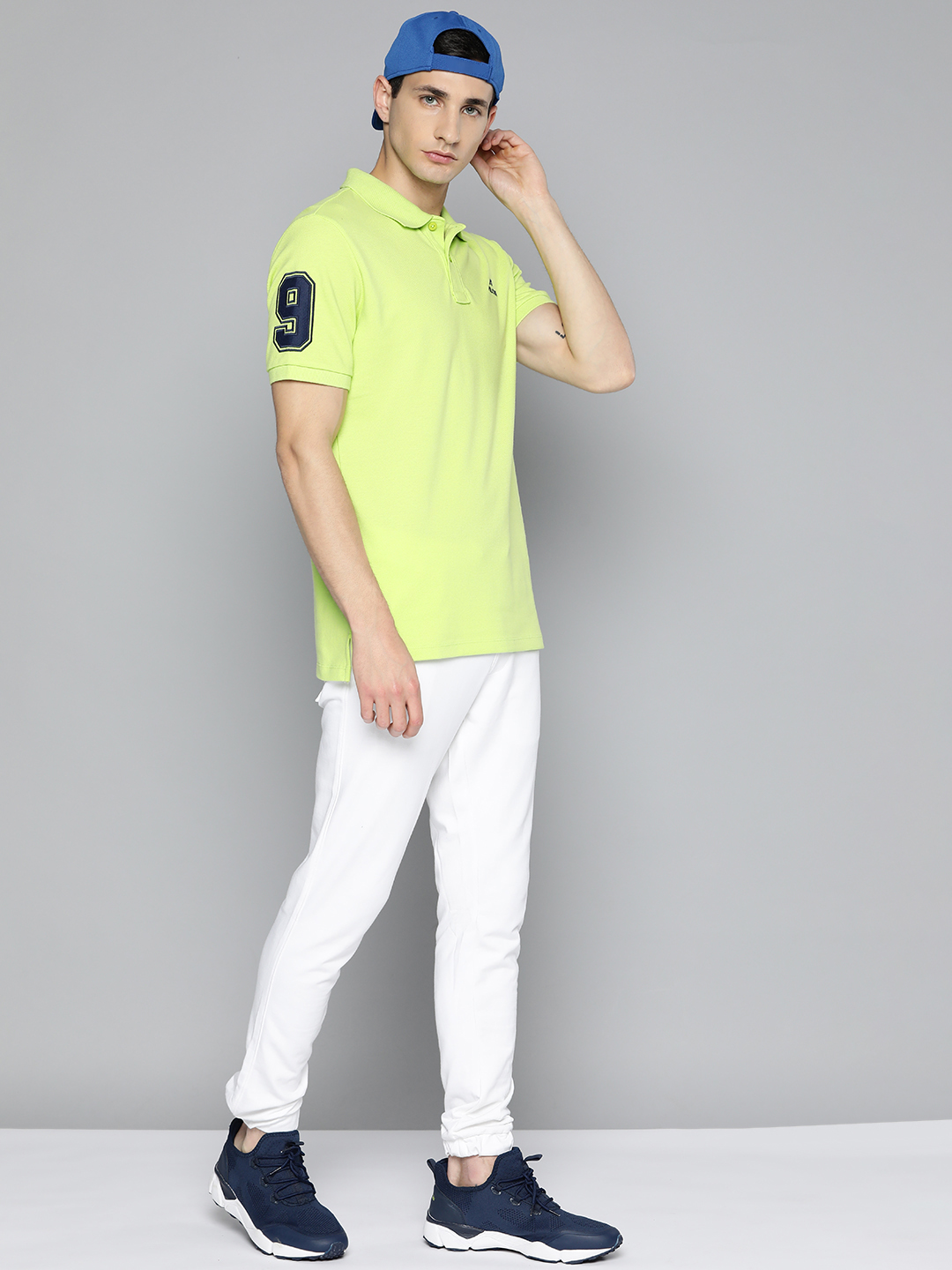 Alcis Typography Printed Polo Collar Regular Fit T-shirt (4)