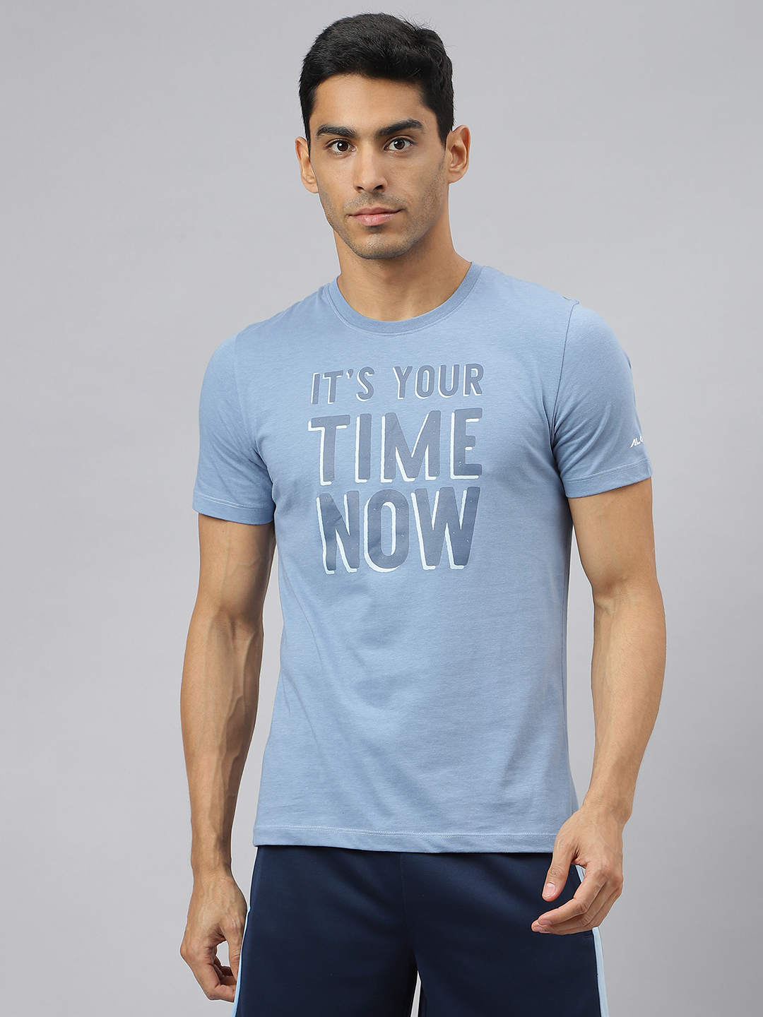 Typography Printed Soft-Touch Sports T-shirt