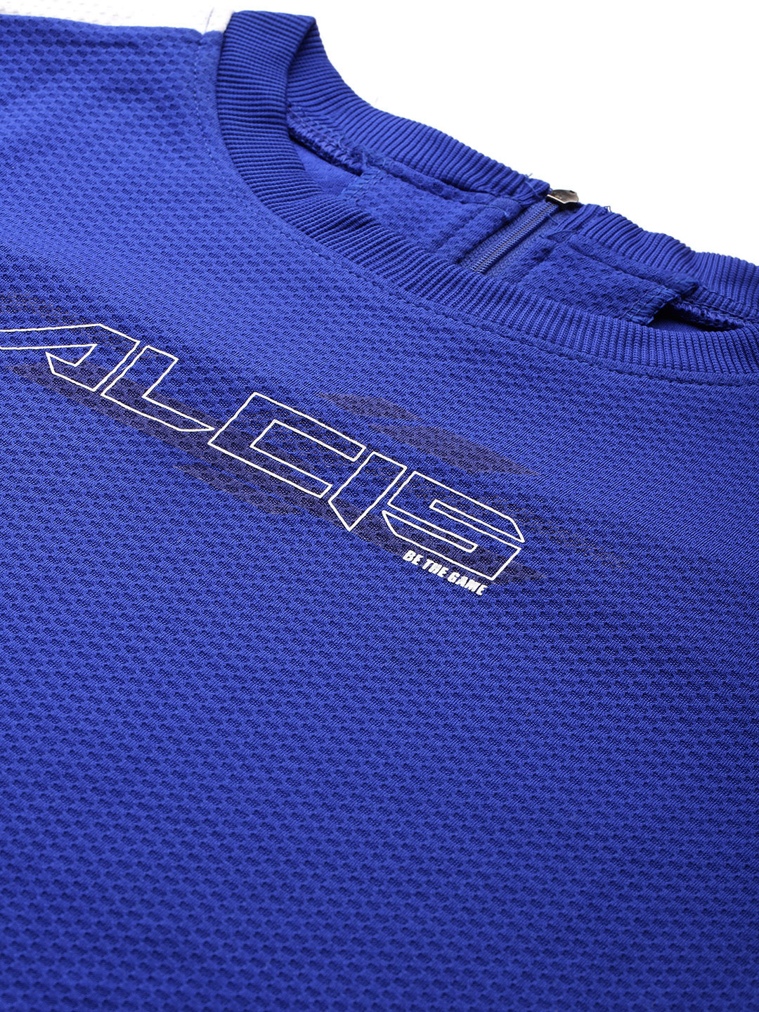 Alcis Women Blue Self Design Sweatshirt (5)