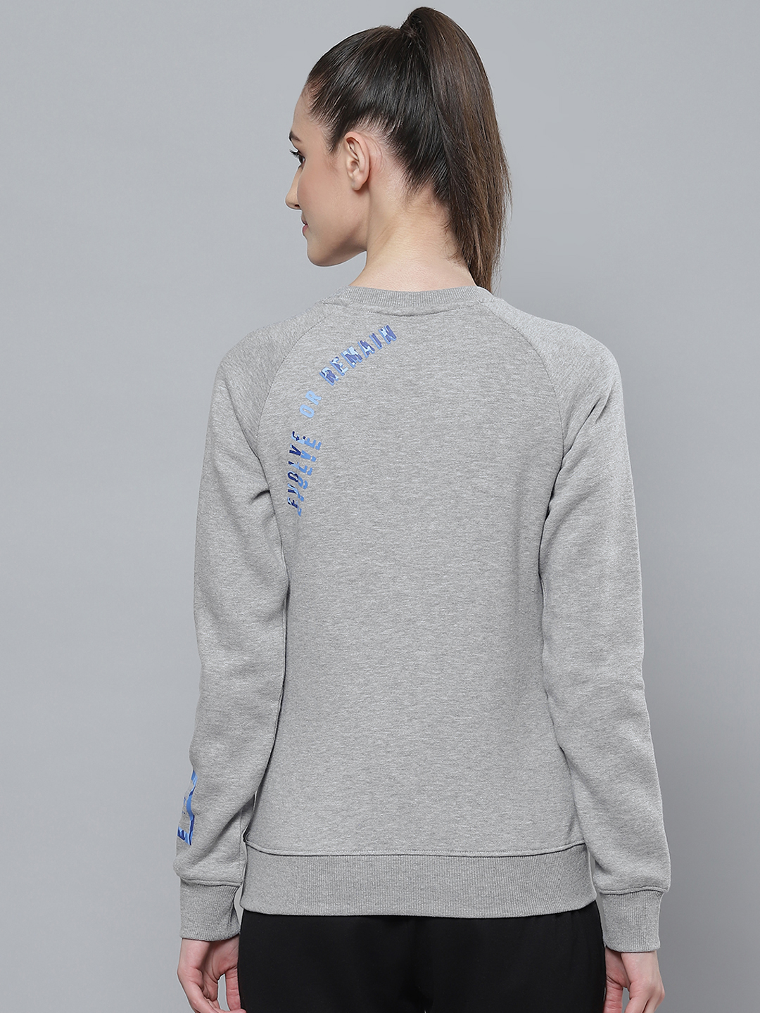 Alcis Women Grey Printed Detail Sweatshirt (3)