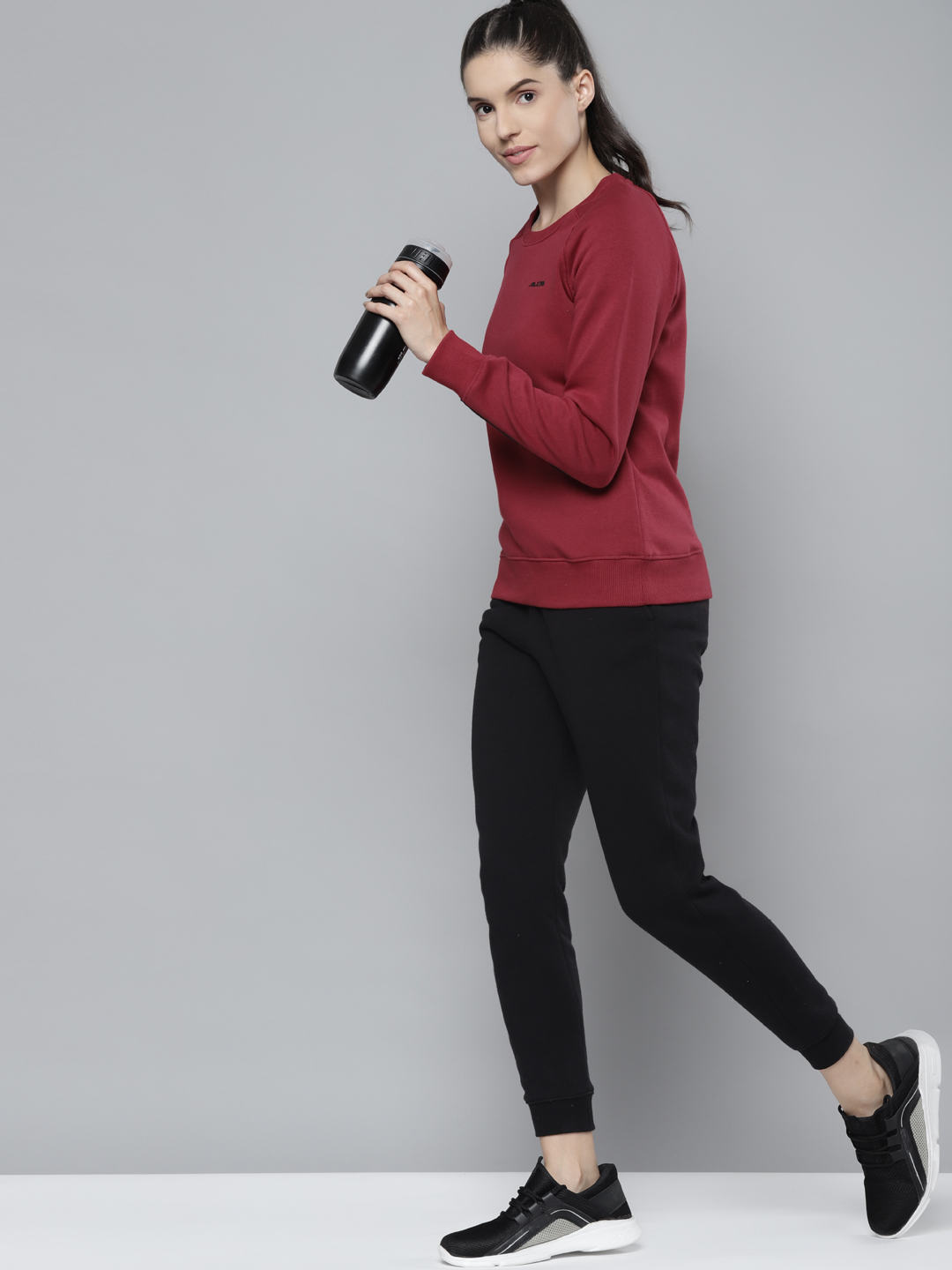 Alcis Women Maroon Sweatshirt (4)