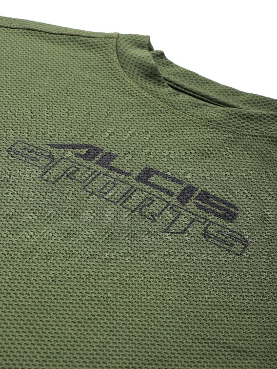 Alcis Women Olive Green Solid Sweatshirt (5)