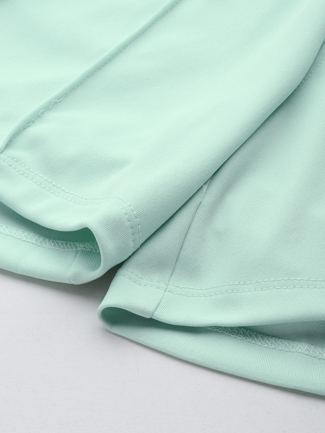 Alcis Women Slim Fit DryTech Training Gym Sports Sea Green Shorts (7)