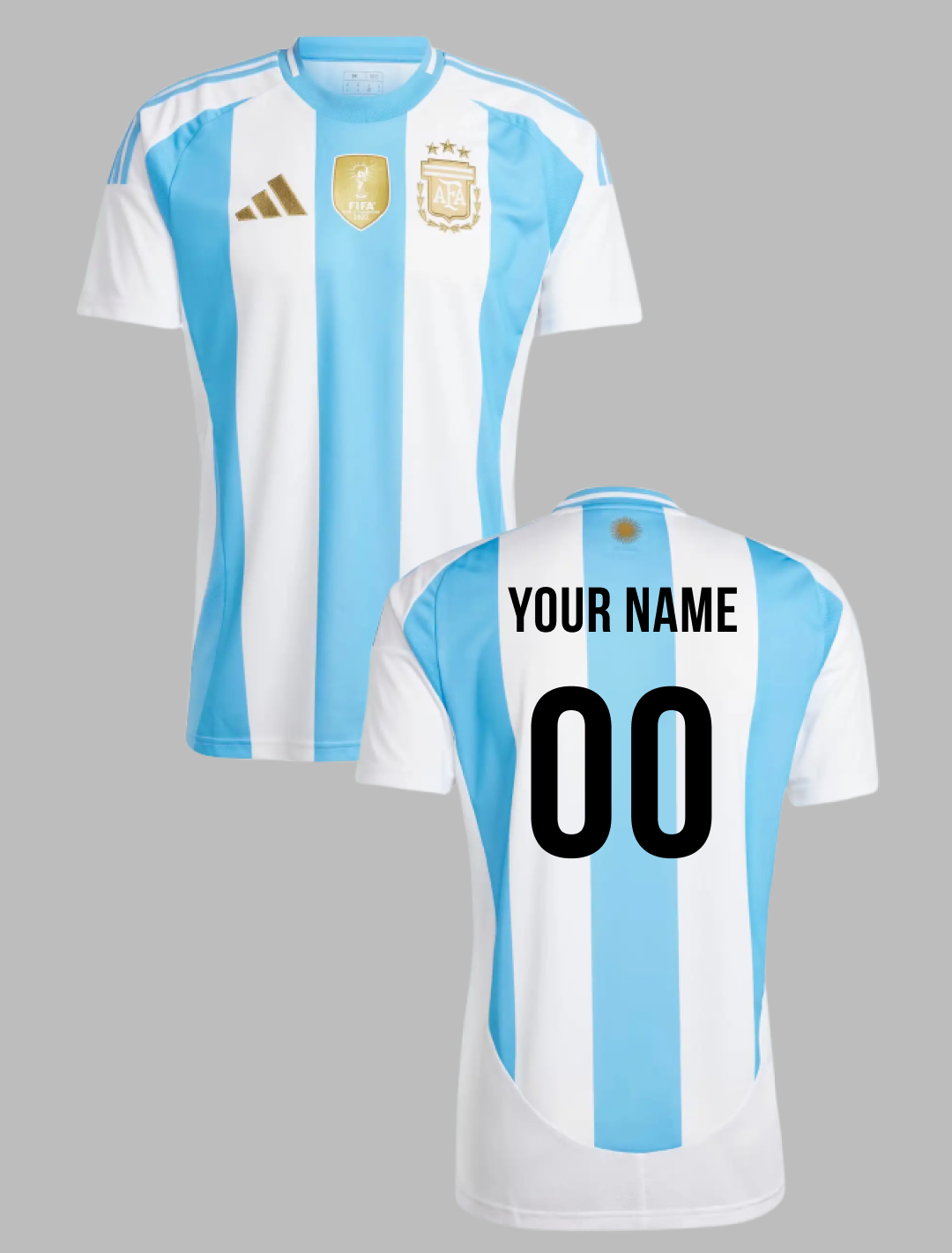 Argentina Official Home Jersey-2024 - Customised