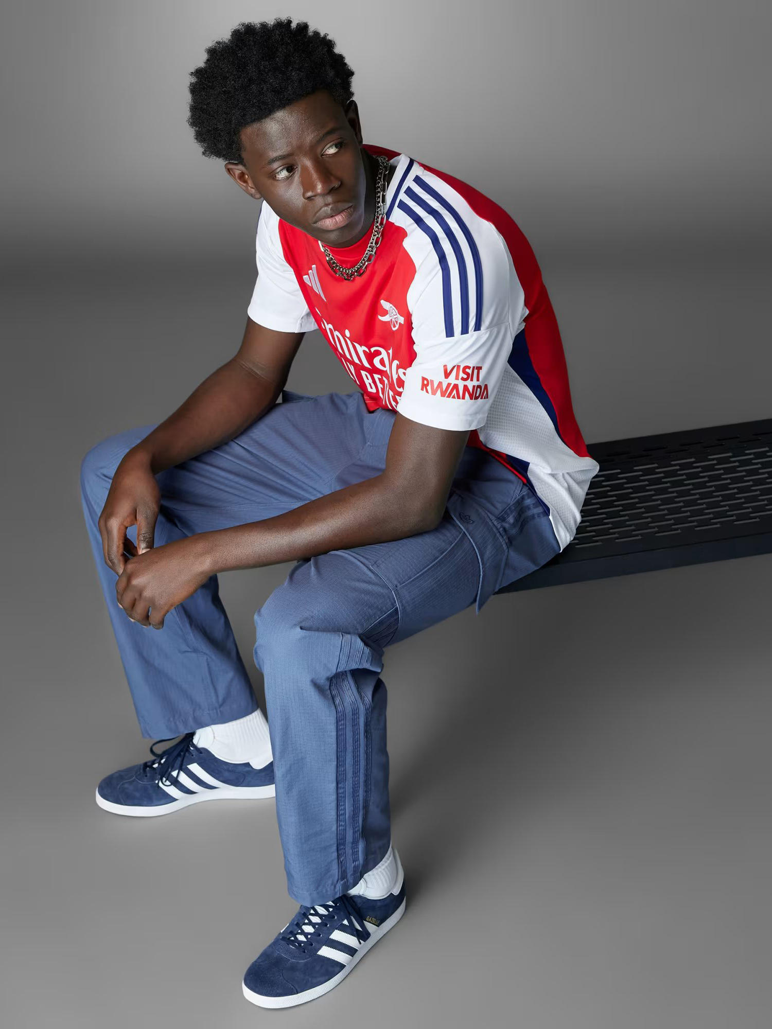 Arsenal F.C. Men Adidas AFC Home Red Polyester Jersey (5)