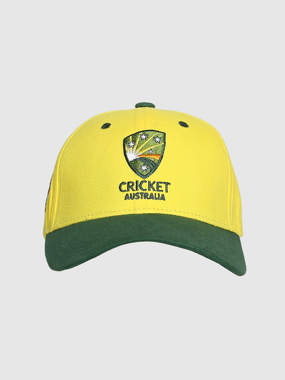 Australia Men Yellow Printed Cricket Cap (1)