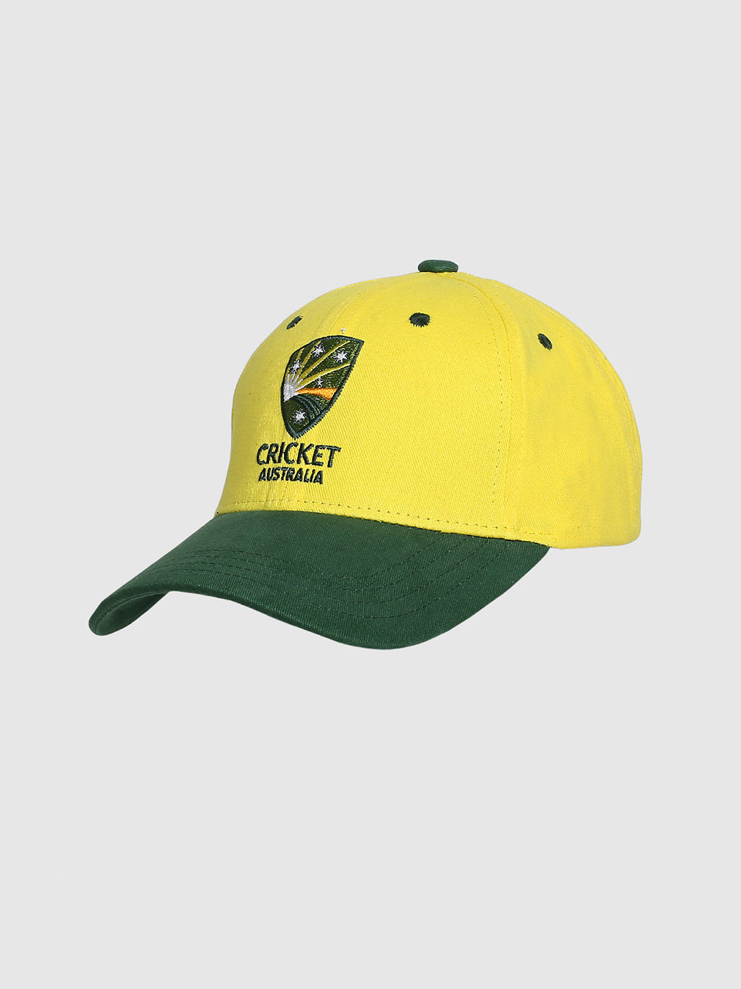 Buy Men Yellow Printed Cricket Cap From Fancode