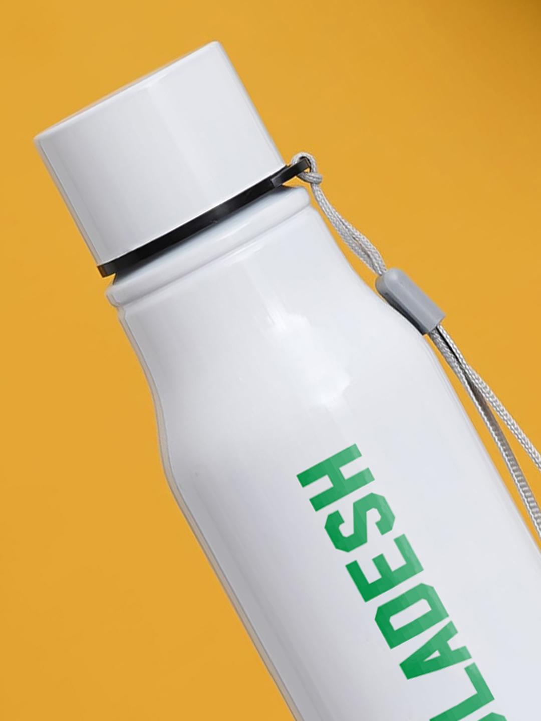 Bangladesh ICC Men's T20 WC-24 Team Bangladesh White and Pink Printed Single Walled Stainless Steel Water Bottle - 750 M (3)