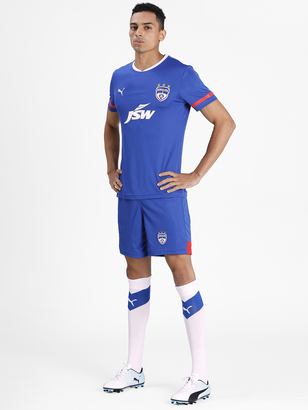 Bengaluru FC Men Blue Replica Home Slim Fit Polyester Jersey (6)