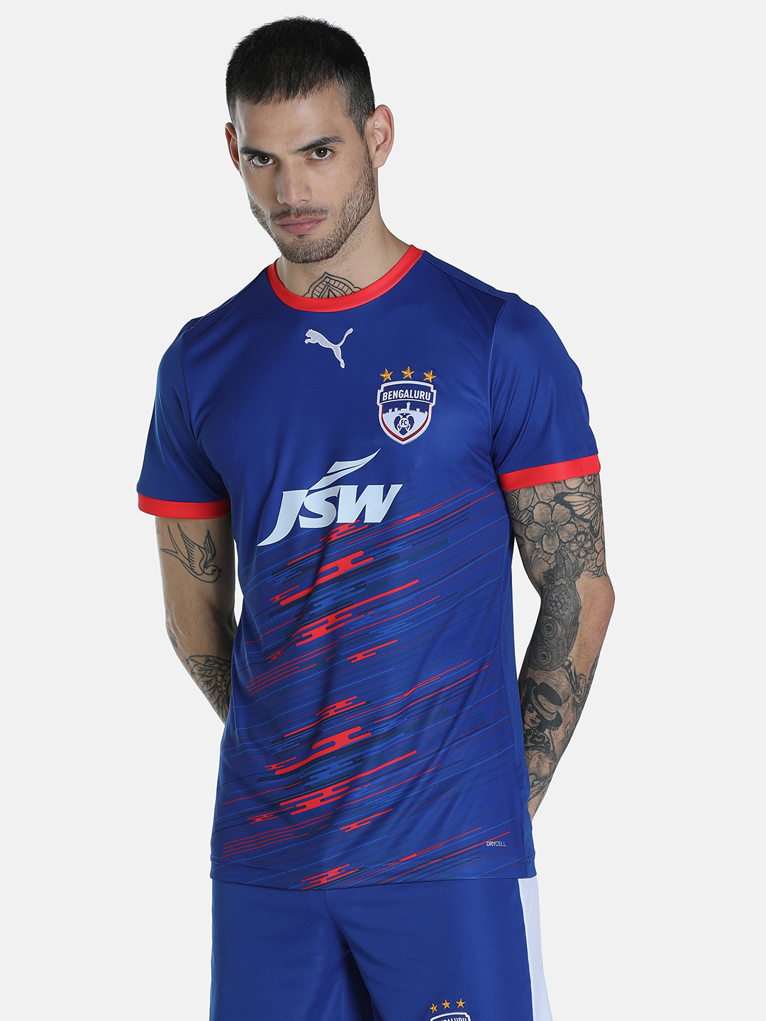 Bengaluru FC Men Home Player Blue Polyester Jersey (1)