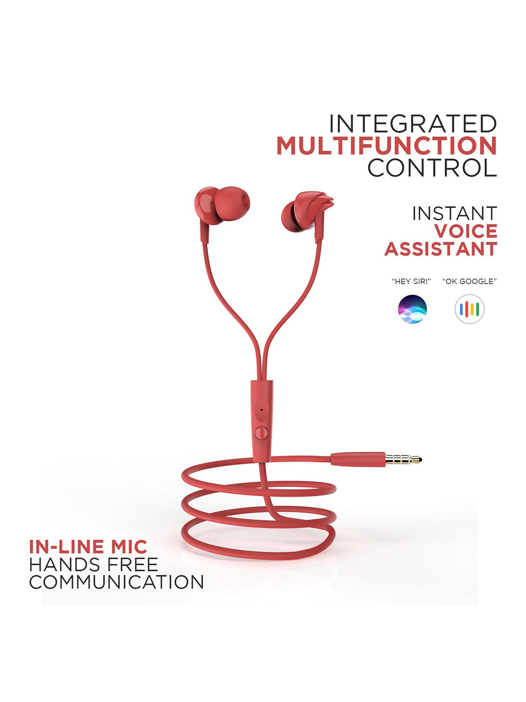 Boat Bassheads Boat 100 Furious Red Earphones (1)