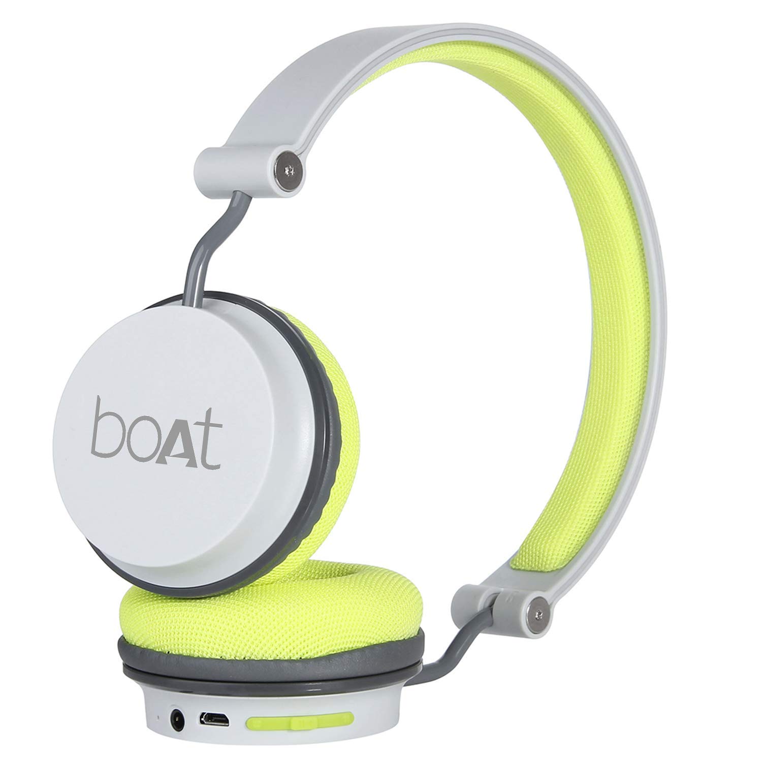 Boat Rockerz 400 Grey Green On-Ear With Mic Wireless Headphone (1)