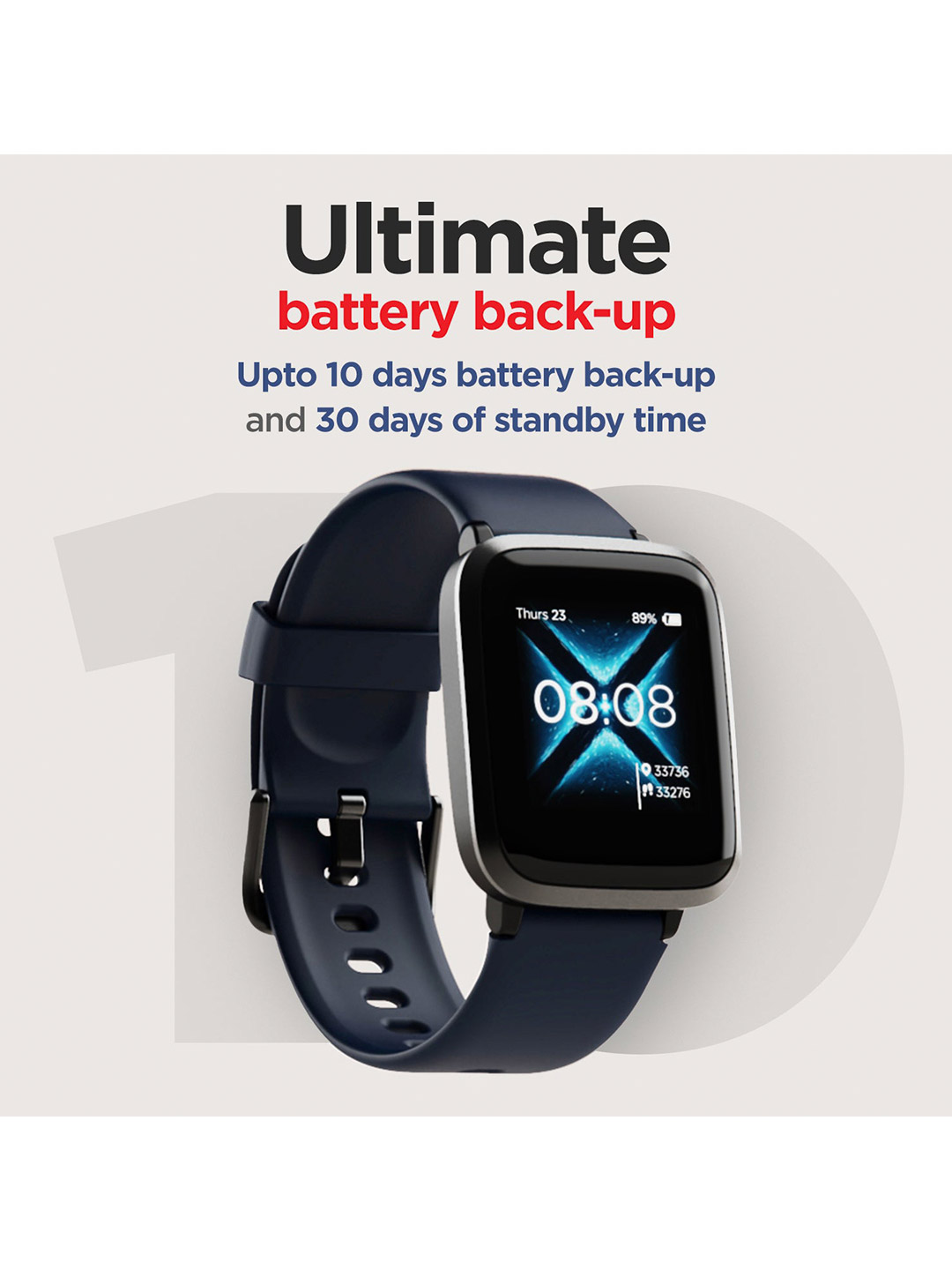 Boat Storm Black and Blue Smart Watch (1)