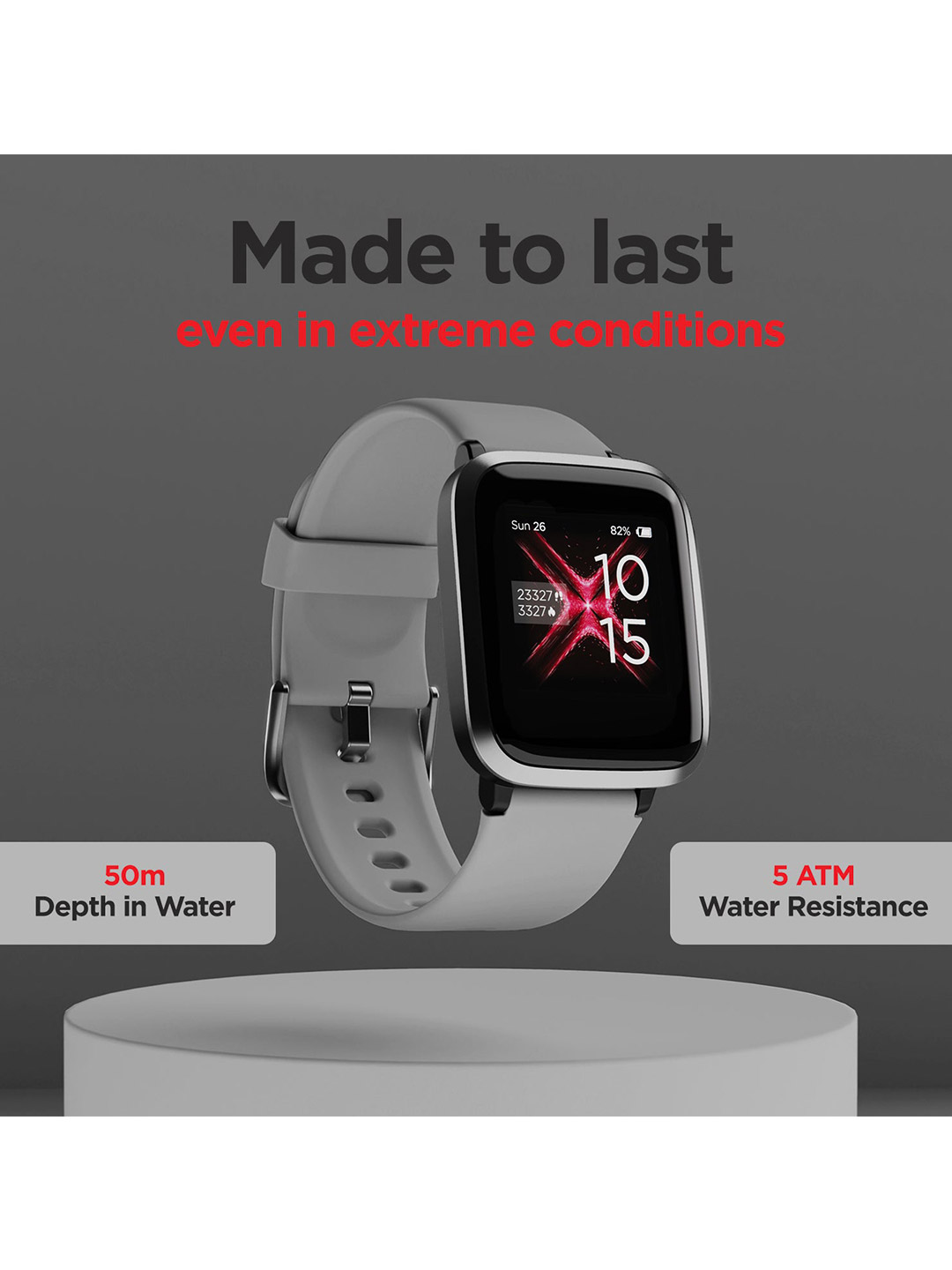 Boat Storm Cool Grey Smart watch (1)