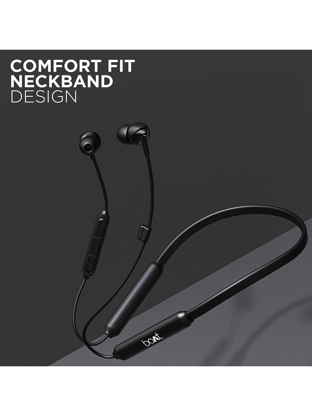 Boat Wireless Neckband Boat 100 Active Black Earphones (1)