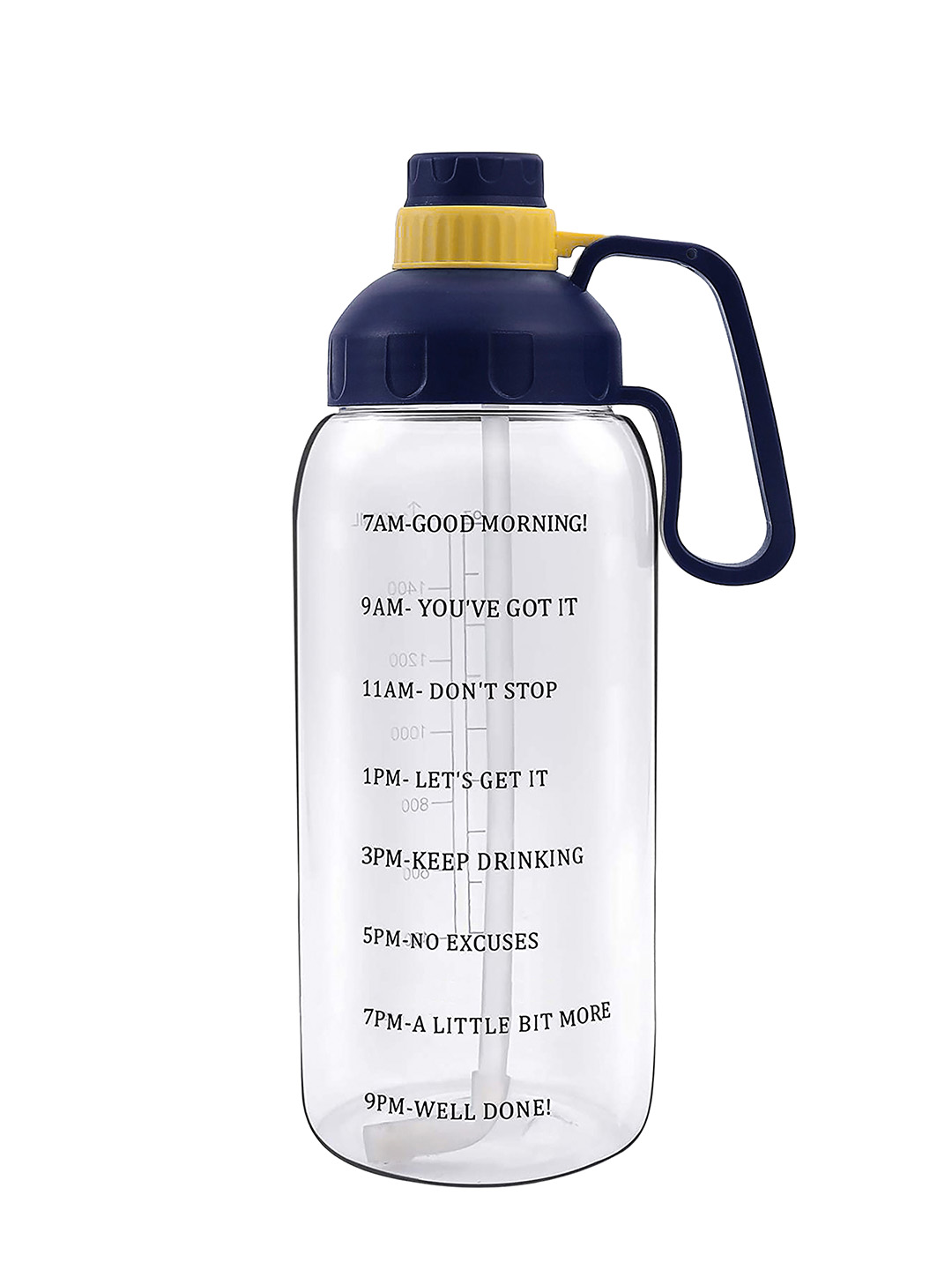Boldfit Gallon Gym Bottle Mega 2L White Transparent Yellow Cap (1)