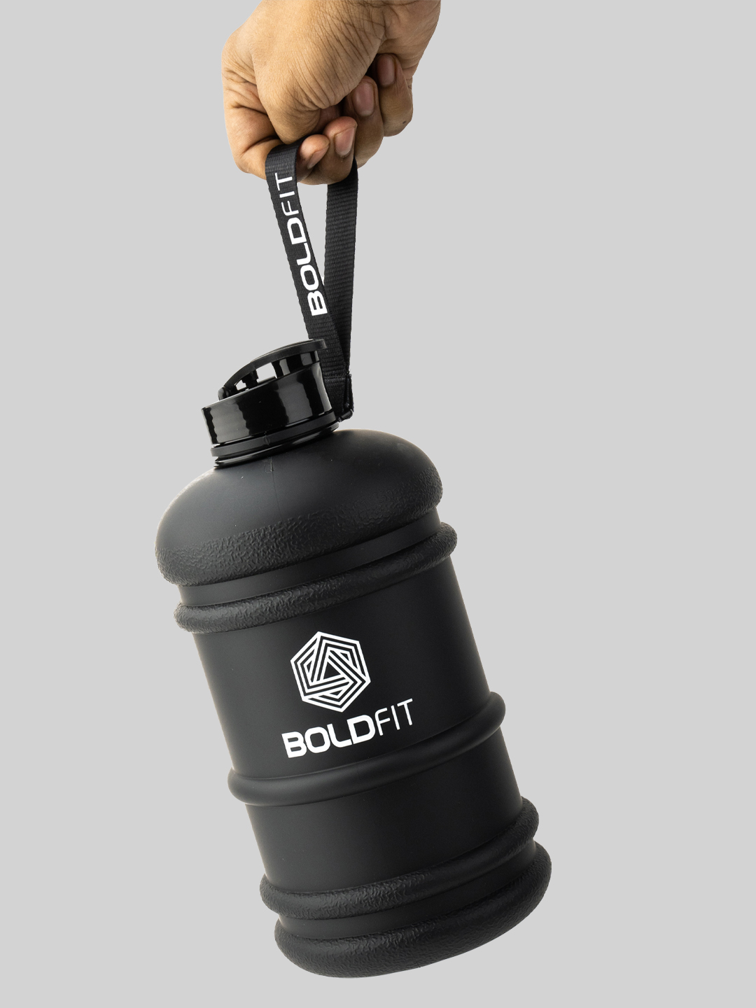 Boldfit Large Capacity Gallon Bottle 2.2 ltr - Gloss Black New (2)