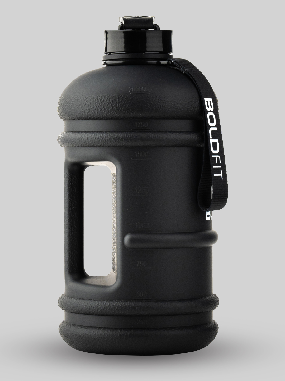 Boldfit Large Capacity Gallon Bottle 2.2 ltr - Gloss Black New (4)