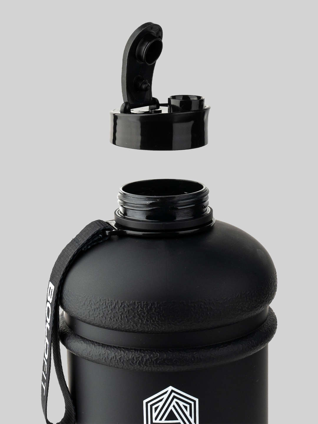 Boldfit Large Capacity Gallon Bottle 2.2 ltr - Gloss Black New (5)