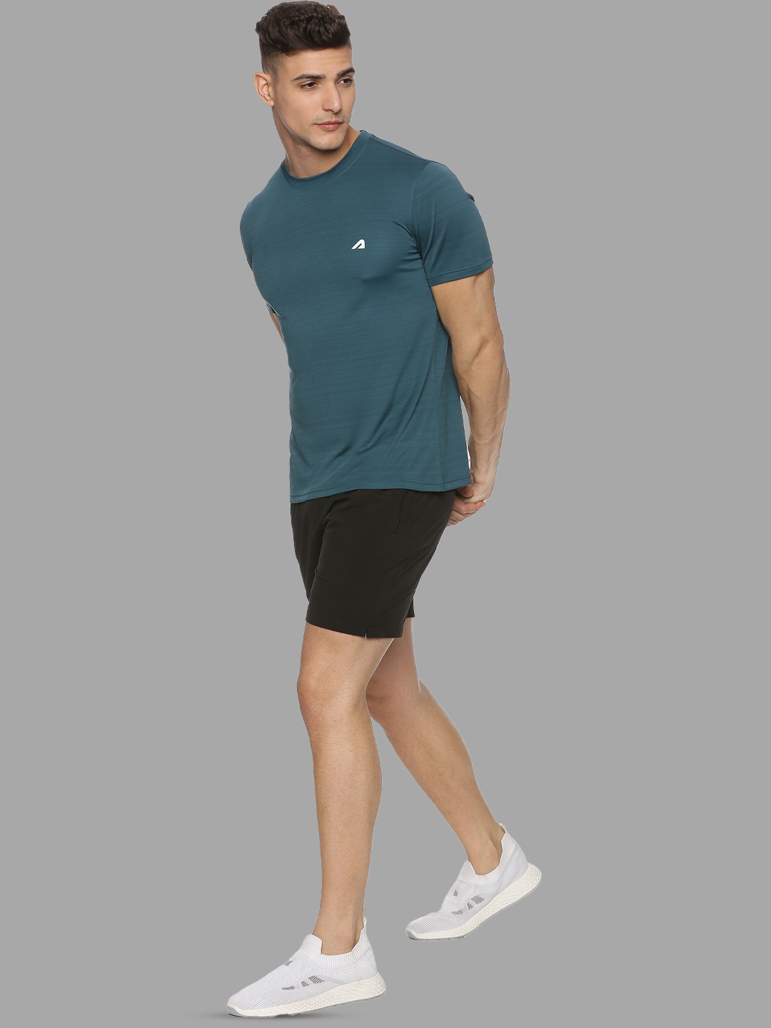 Boldfit Men Green Printed Half Sleeves Round Polyester T-Shirt (5)