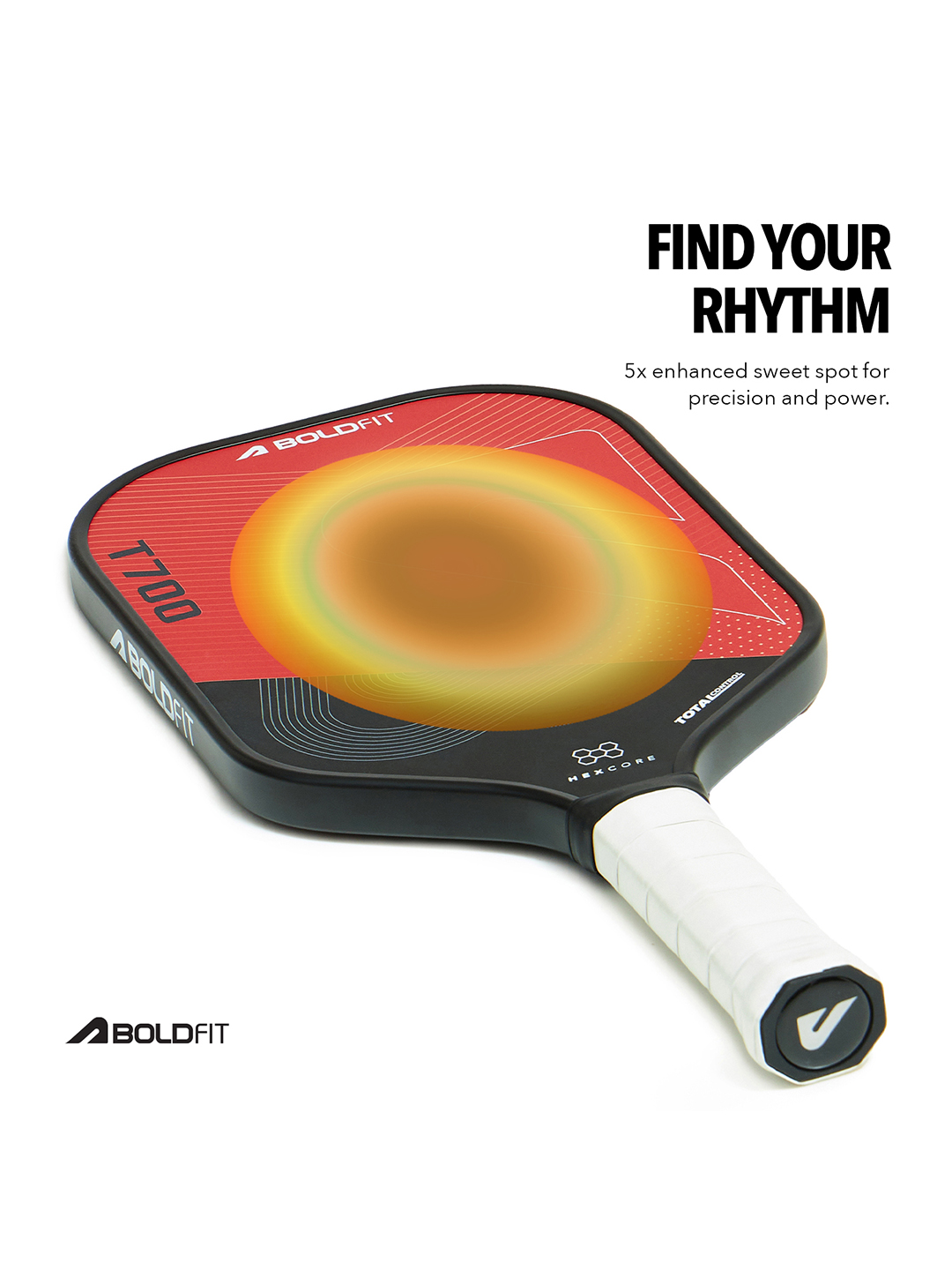 Boldfit Pickle Ball Paddle - Red - Total Control (Pack of 1) (4)