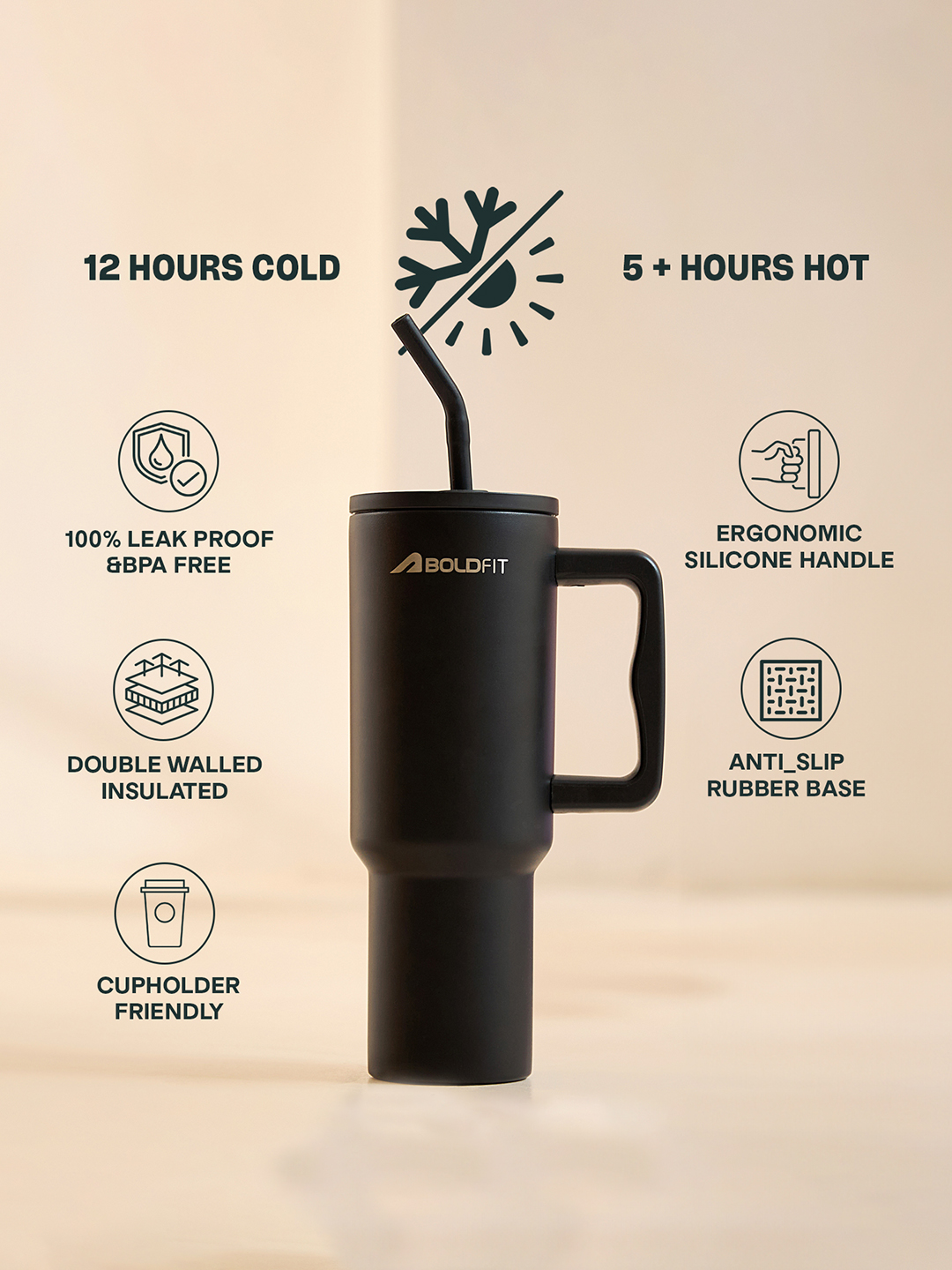 Boldfit Tumbler With Lid And Straw 1.2l Stainless Steel Double Insulated Tumblers For Hot & Cold Drink 100% Leakproof 12 (3)
