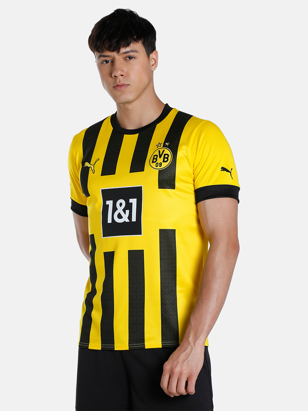 Borussia Dortmund F.C. Men Yellow Home Replica Polyester Jersey