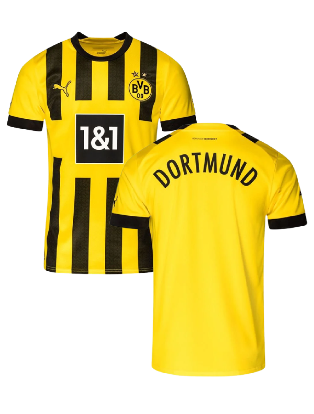 Borussia Dortmund F.C. Men Yellow Home Replica Polyester Jersey - Customised (3)