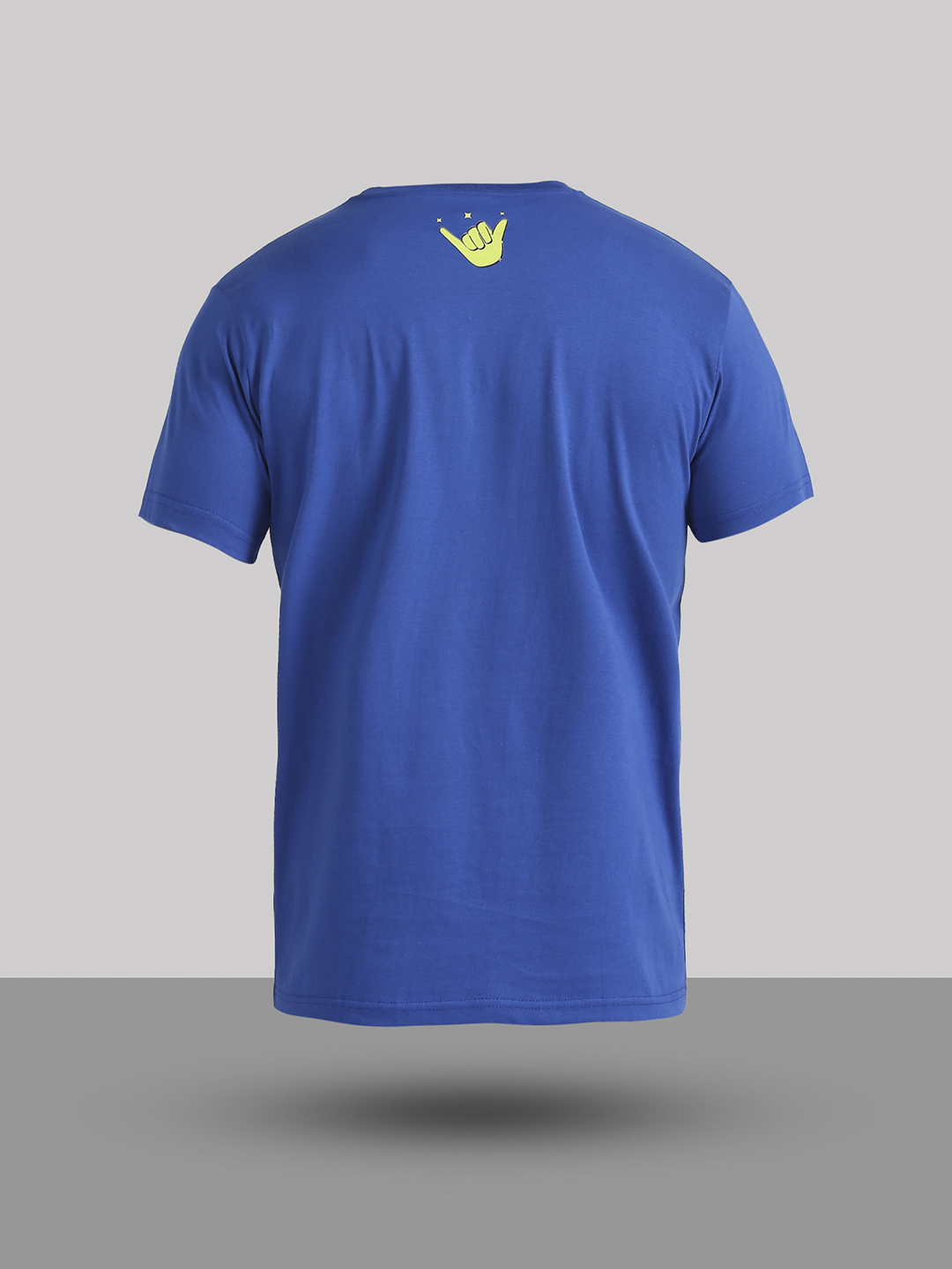 Brazil Men Blue Printed Round Neck Cotton T-shirt (11)