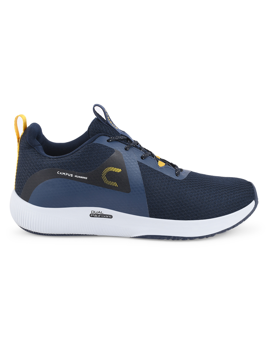 Men Algeria Blue & Mustard Running Shoes