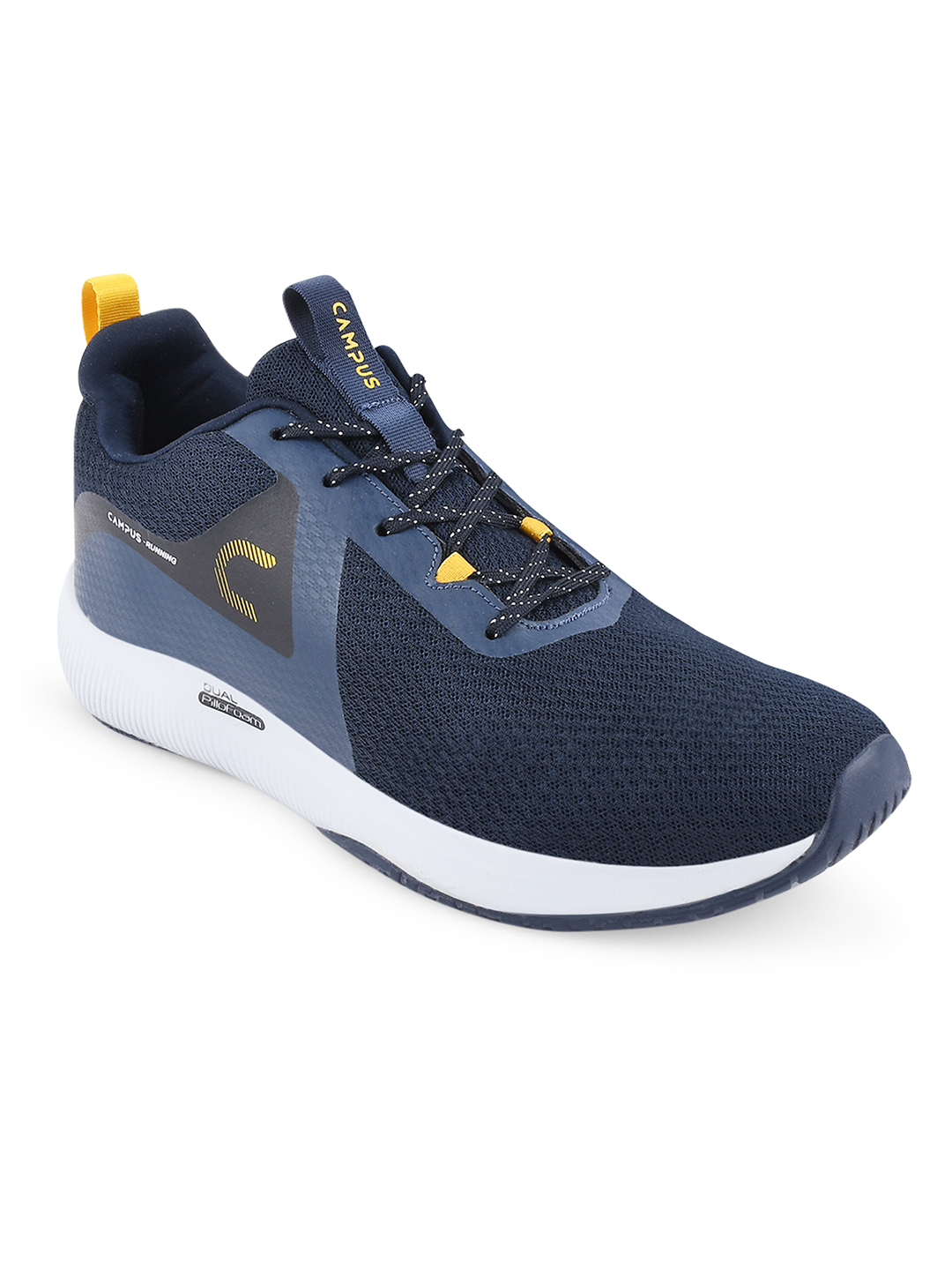 Campus Men Algeria Blue & Mustard Running Shoes (2)