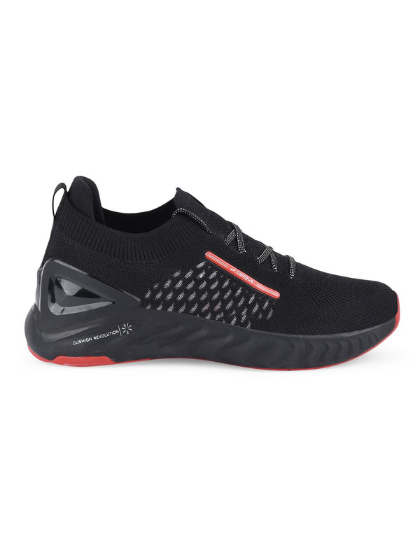 Campus Men Black And Red Street-Run Sports Shoes (1)