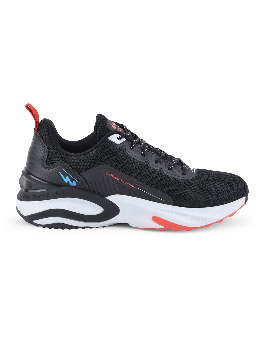 Campus Men Black Camp-Hustun Running Shoes (1)