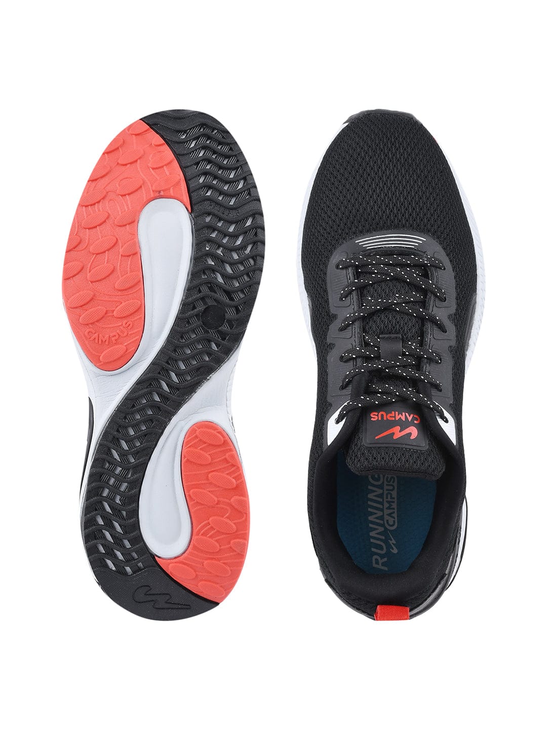 Campus Men Black Camp-Hustun Running Shoes (4)