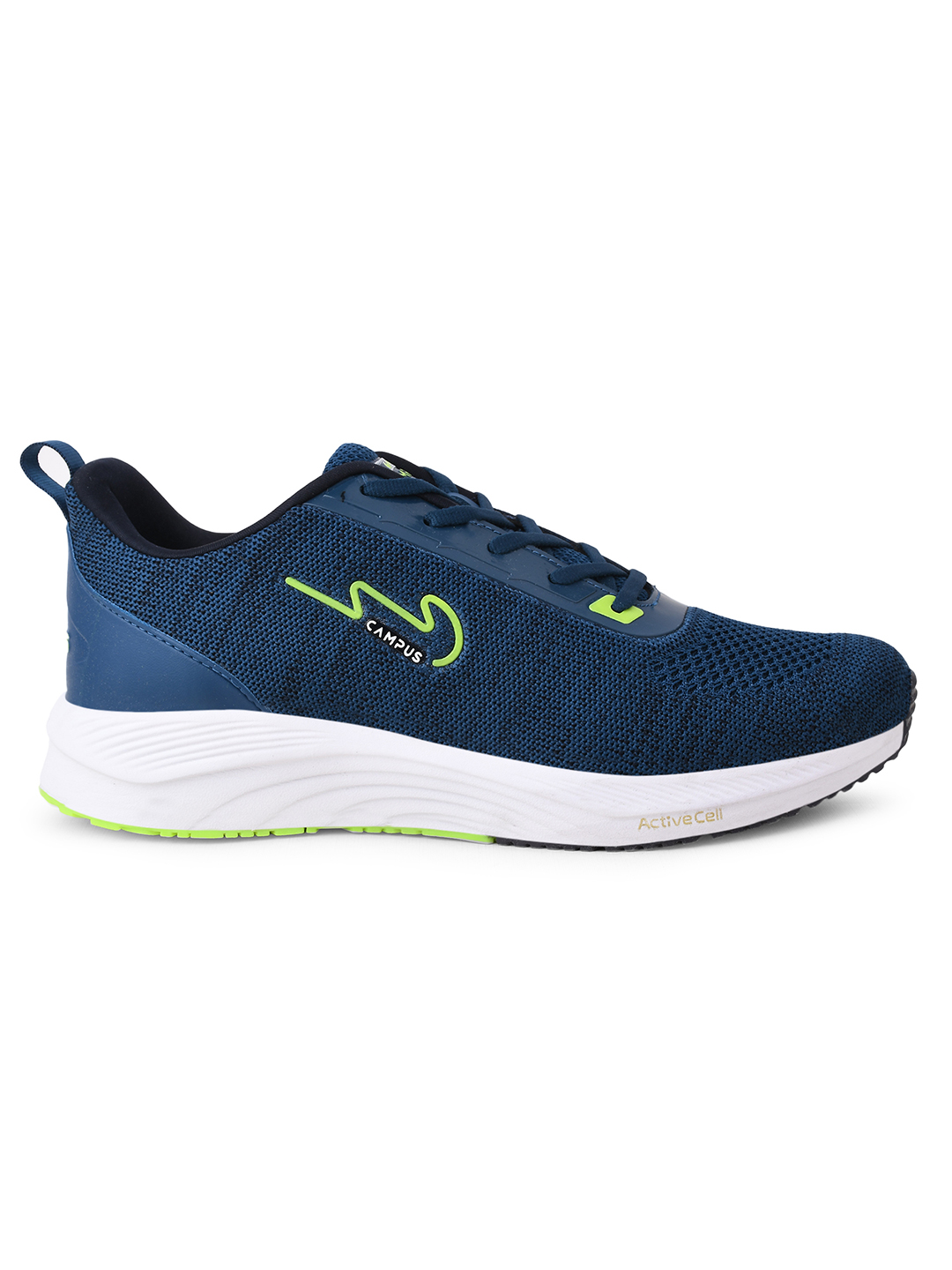 Campus Men Camp Zane Blue & Green Running Shoes (2)