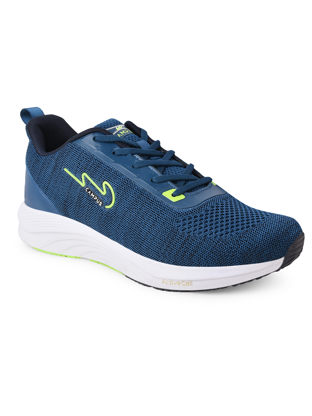 Campus Men Camp Zane Blue & Green Running Shoes (3)