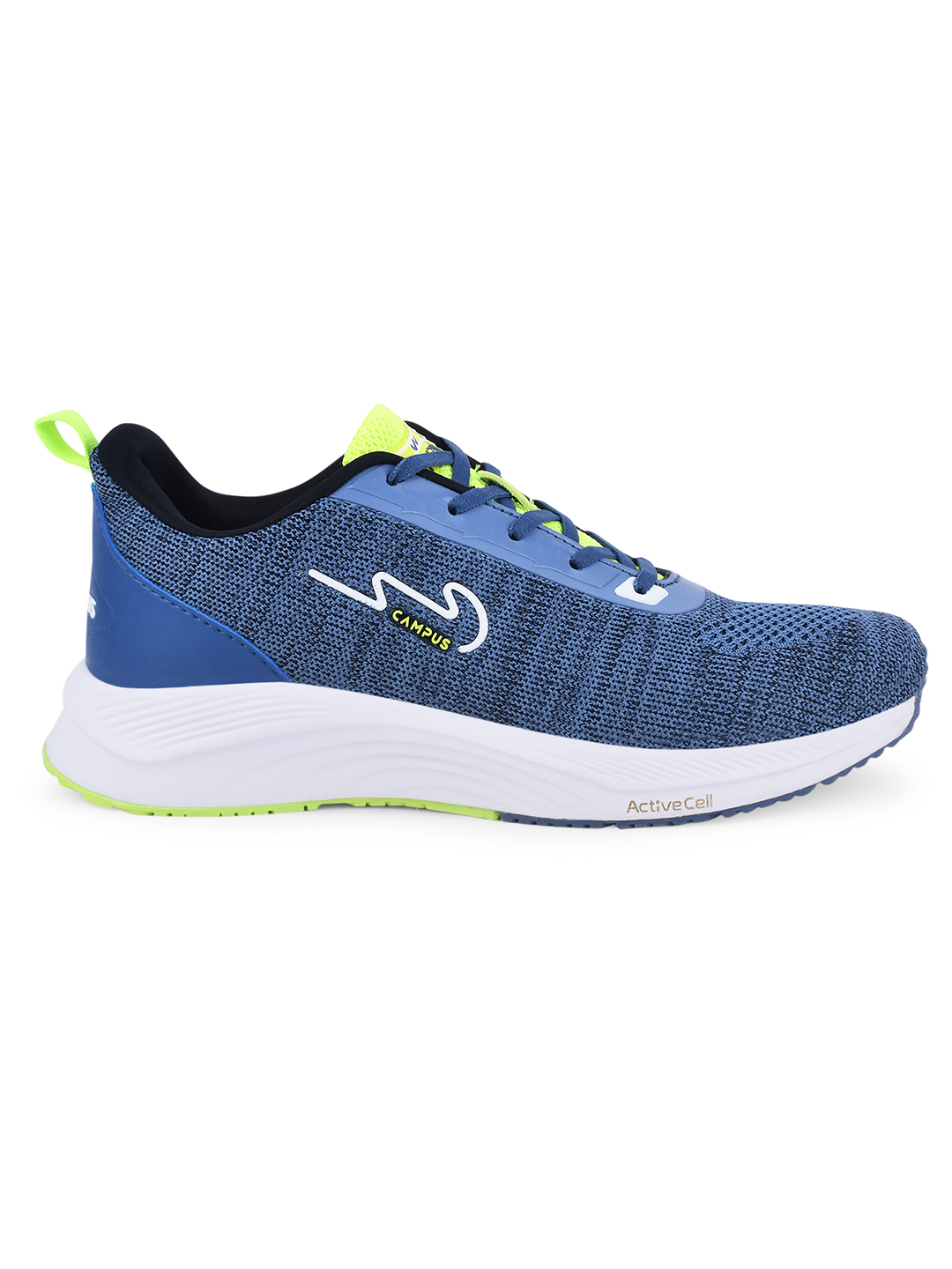 Campus Men Camp Zane Blue & Green Running Shoes (2)