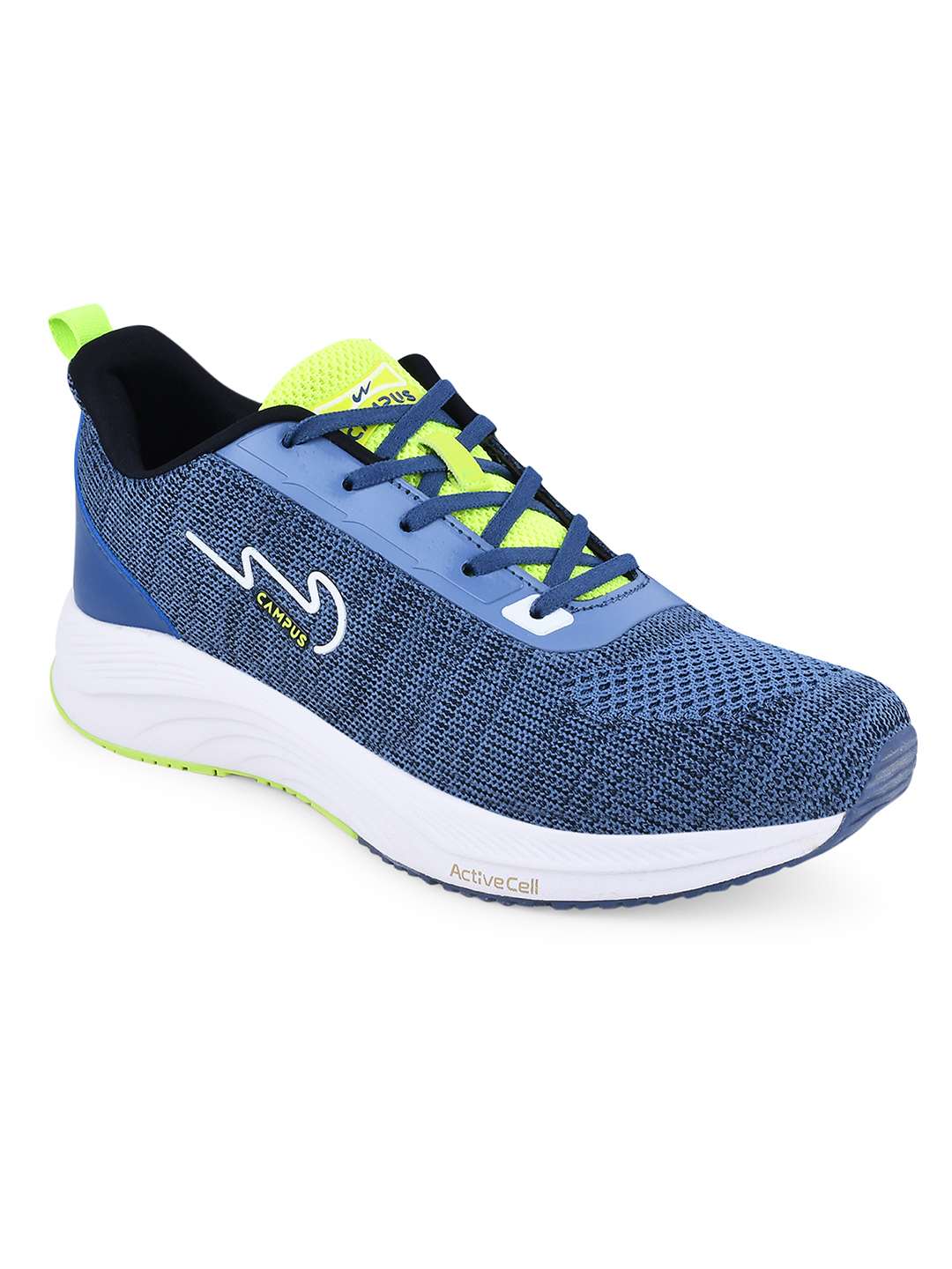 Campus Men Camp Zane Blue & Green Running Shoes (3)